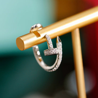[ELAN LUXE]JUSTE FULL DIAMOND SMALL EARRINGS