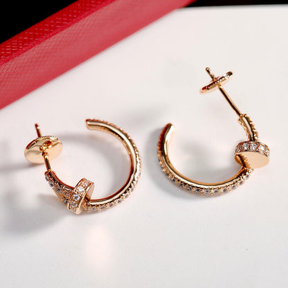 [ELAN LUXE]JUSTE FULL DIAMOND SMALL EARRINGS