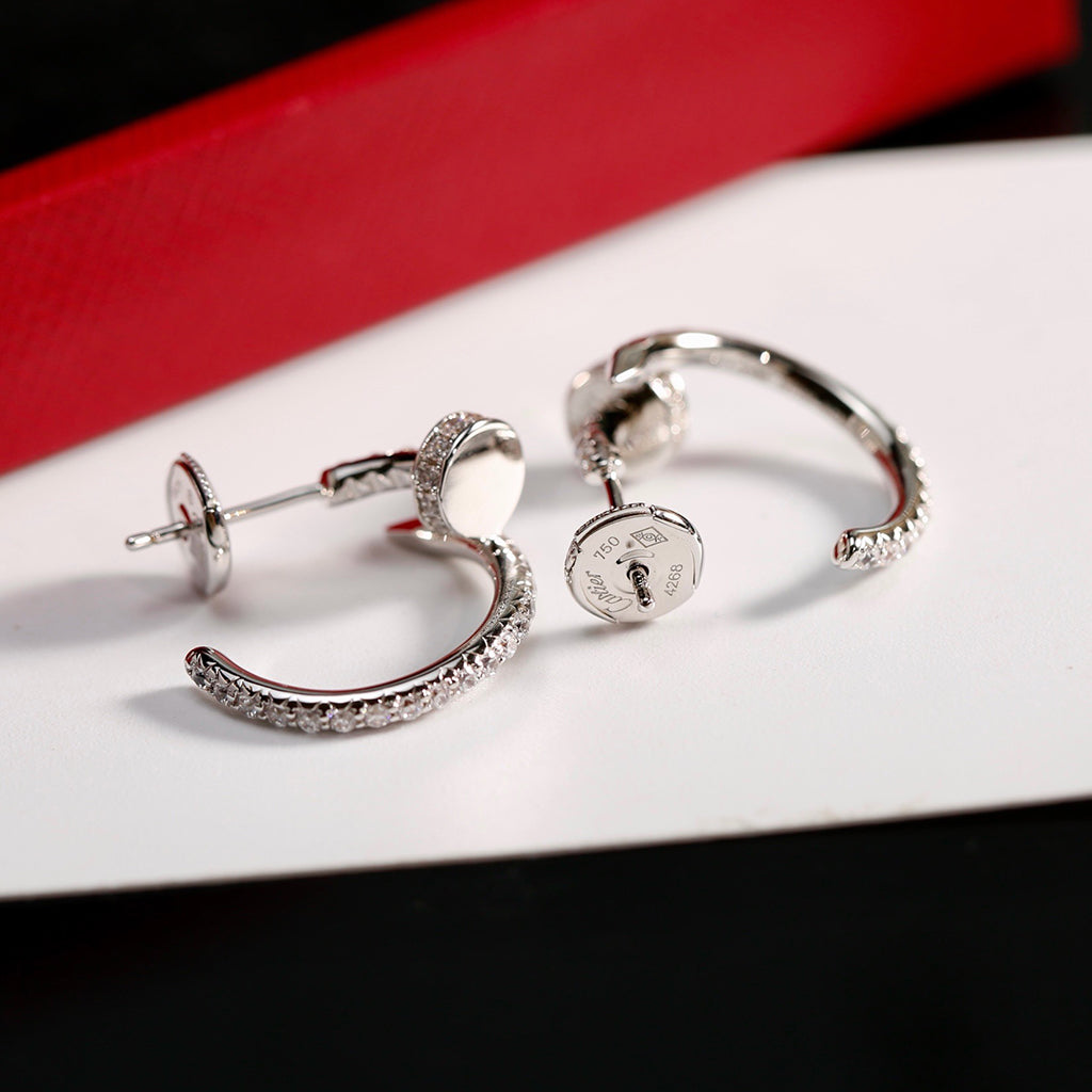 [ELAN LUXE]JUSTE FULL DIAMOND SMALL EARRINGS