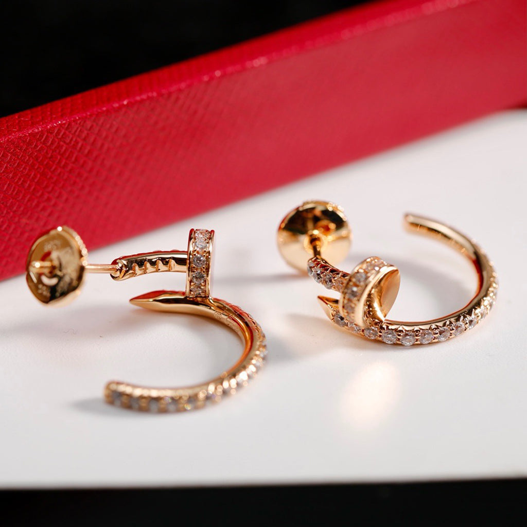 [ELAN LUXE]JUSTE FULL DIAMOND SMALL EARRINGS