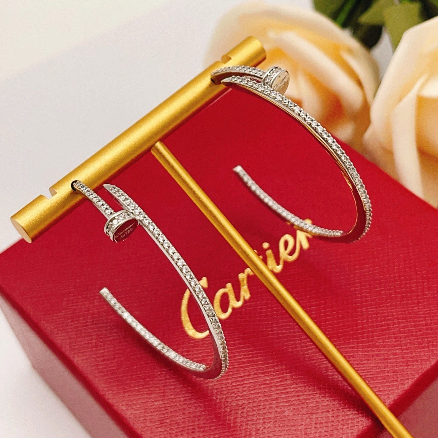 [ELAN LUXE]JUSTE FULL DIAMOND LARGE EARRINGS