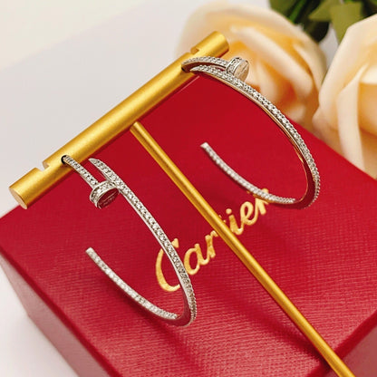 [ELAN LUXE]JUSTE FULL DIAMOND LARGE EARRINGS