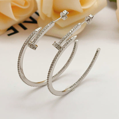 [ELAN LUXE]JUSTE FULL DIAMOND LARGE EARRINGS