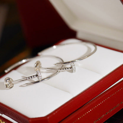 [ELAN LUXE]JUSTE HALF DIAMOND LARGE EARRINGS