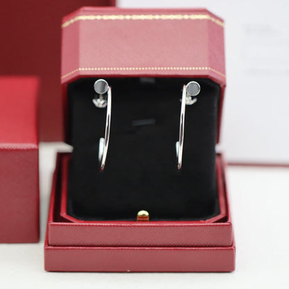 [ELAN LUXE]JUSTE HALF DIAMOND LARGE EARRINGS