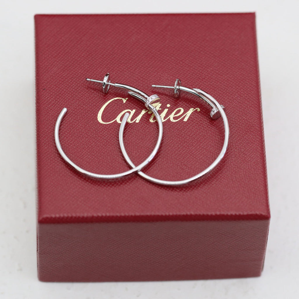 [ELAN LUXE]JUSTE HALF DIAMOND LARGE EARRINGS