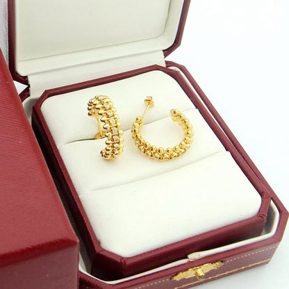 [ELAN LUXE]CLASH FULL DIAMOND MEDIUM EARRINGS