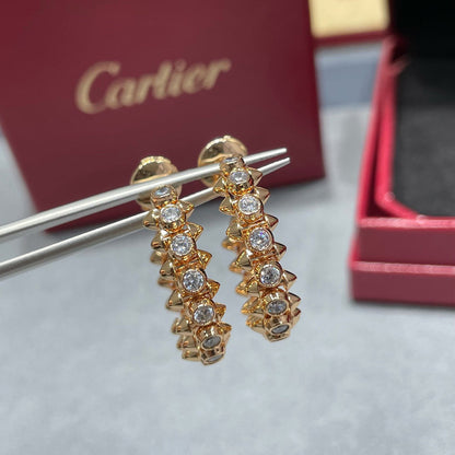 [ELAN LUXE]CLASH FULL DIAMOND MEDIUM EARRINGS