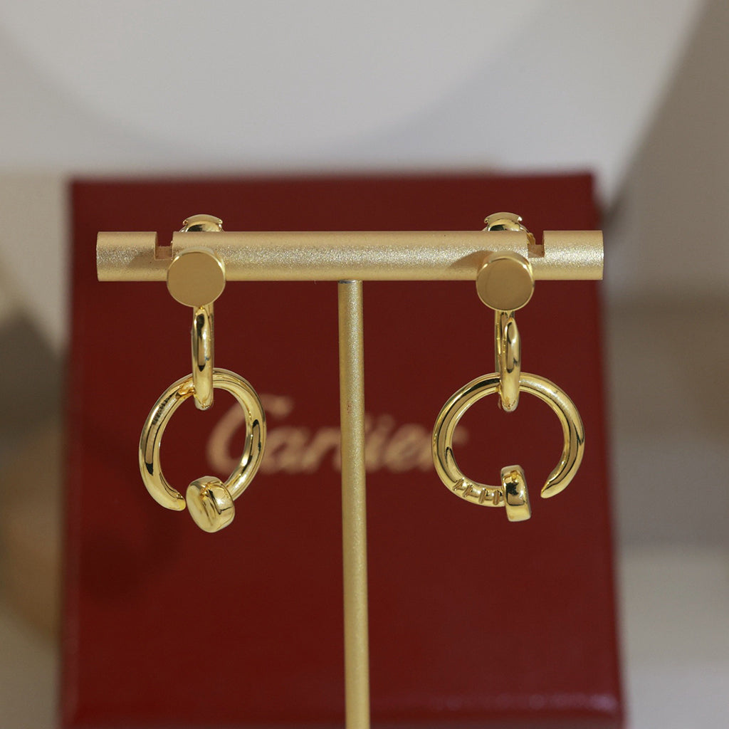 [ELAN LUXE]JUSTE NO DIAMOND DOUBLE EARRINGS