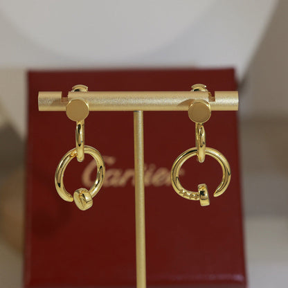 [ELAN LUXE]JUSTE NO DIAMOND DOUBLE EARRINGS