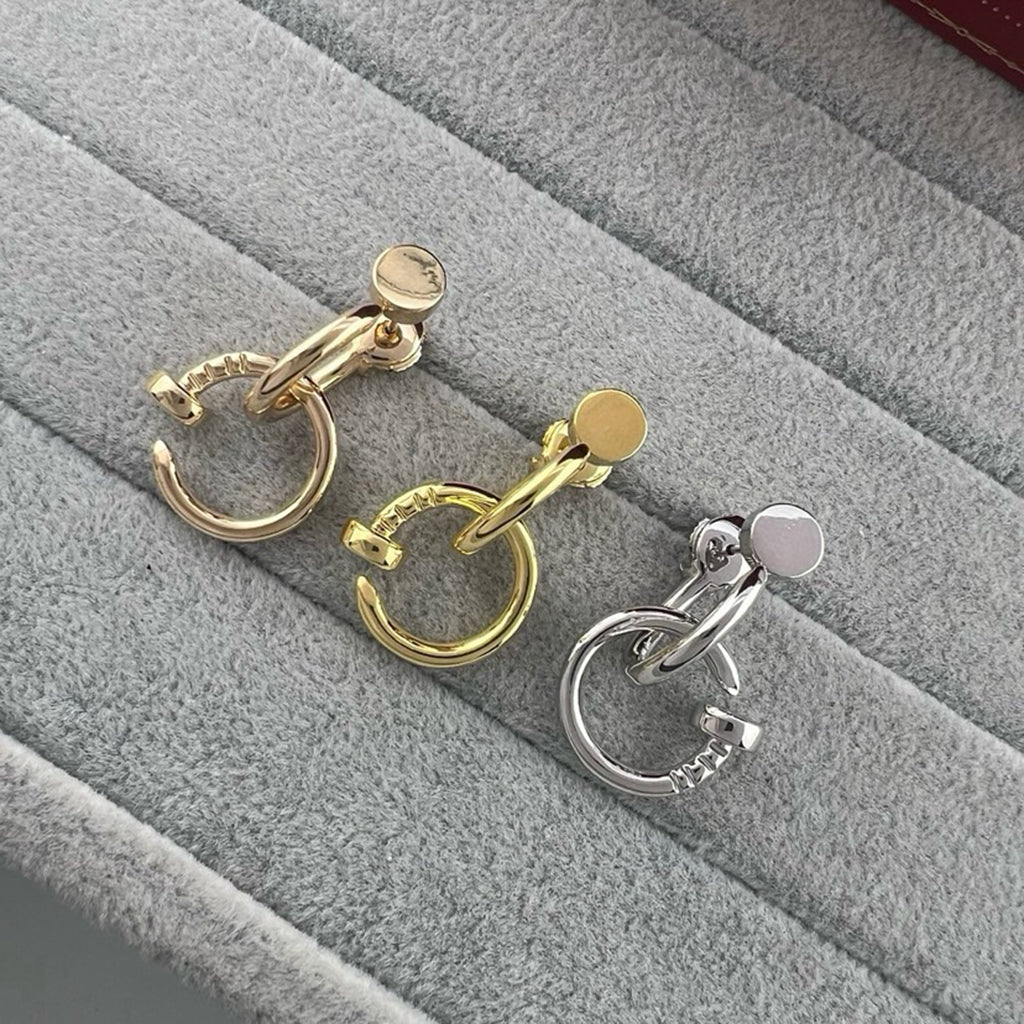 [ELAN LUXE]JUSTE NO DIAMOND DOUBLE EARRINGS