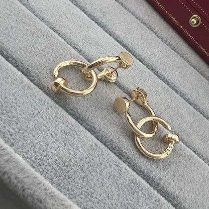 [ELAN LUXE]JUSTE NO DIAMOND DOUBLE EARRINGS