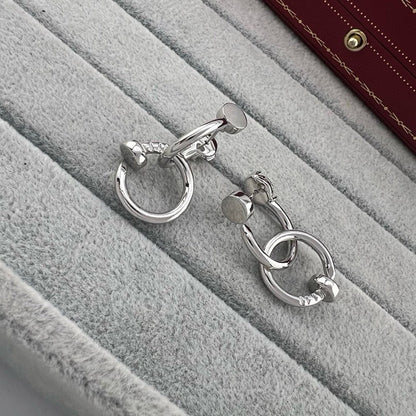 [ELAN LUXE]JUSTE NO DIAMOND DOUBLE EARRINGS