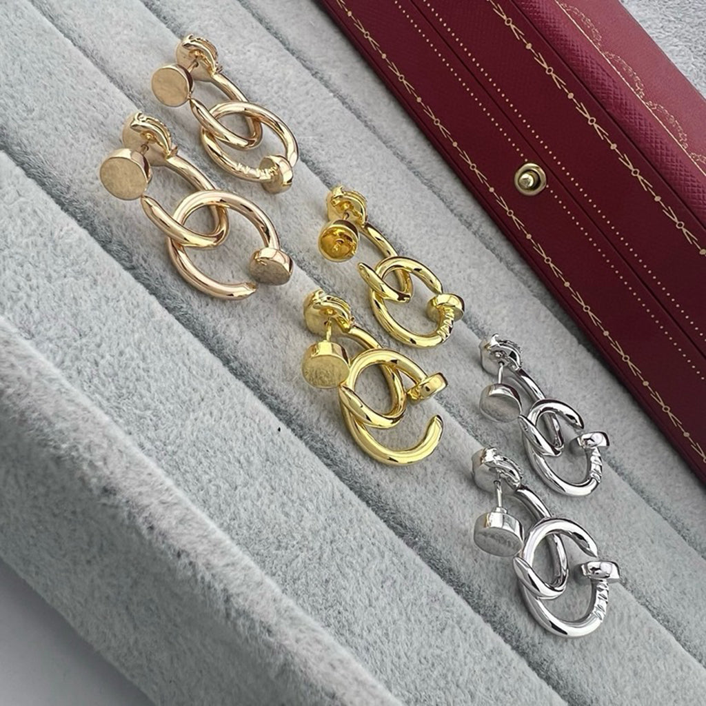 [ELAN LUXE]JUSTE NO DIAMOND DOUBLE EARRINGS