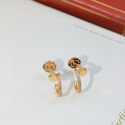 [ELAN LUXE]JUSTE FULL DIAMOND DOUBLE EARRINGS
