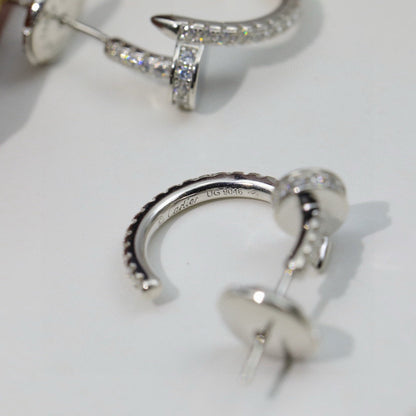 [ELAN LUXE]JUSTE FULL DIAMOND DOUBLE EARRINGS