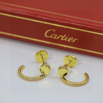 [ELAN LUXE]JUSTE FULL DIAMOND DOUBLE EARRINGS