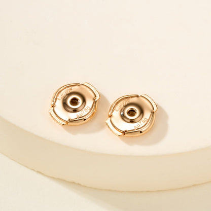 [ELAN LUXE]JUSTE HALF DIAMOND DOUBLE EARRINGS