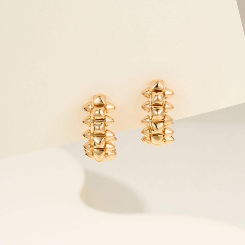 [ELAN LUXE]CLASH MINI HOOP EARRINGS