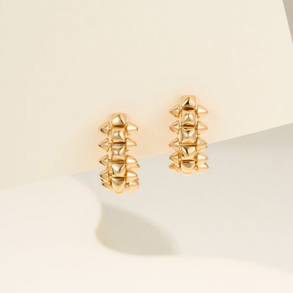 [ELAN LUXE]CLASH MINI HOOP EARRINGS