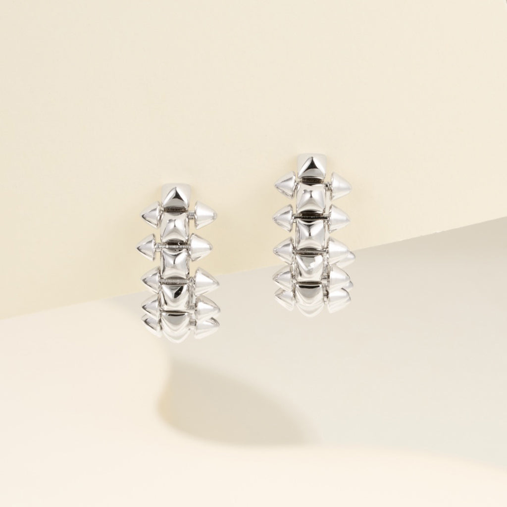 [ELAN LUXE]CLASH MINI HOOP EARRINGS