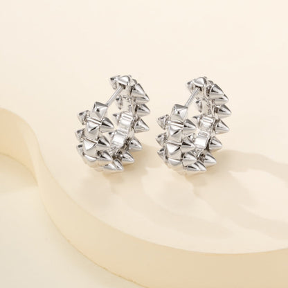 [ELAN LUXE]CLASH MINI HOOP EARRINGS