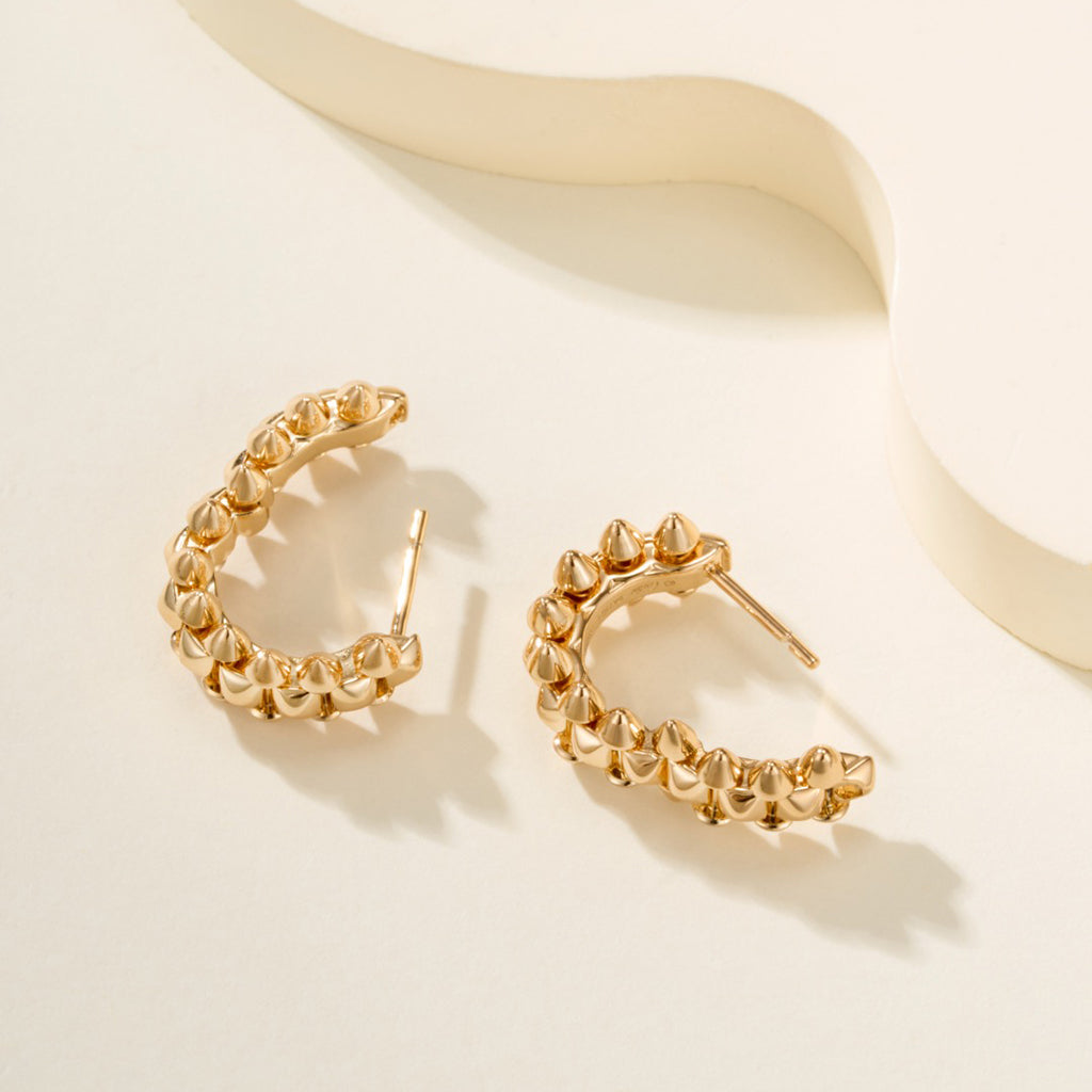 [ELAN LUXE]CLASH MINI HOOP EARRINGS