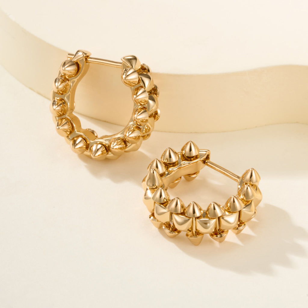 [ELAN LUXE]CLASH MINI HOOP EARRINGS