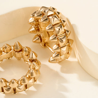 [ELAN LUXE]CLASH MINI HOOP EARRINGS