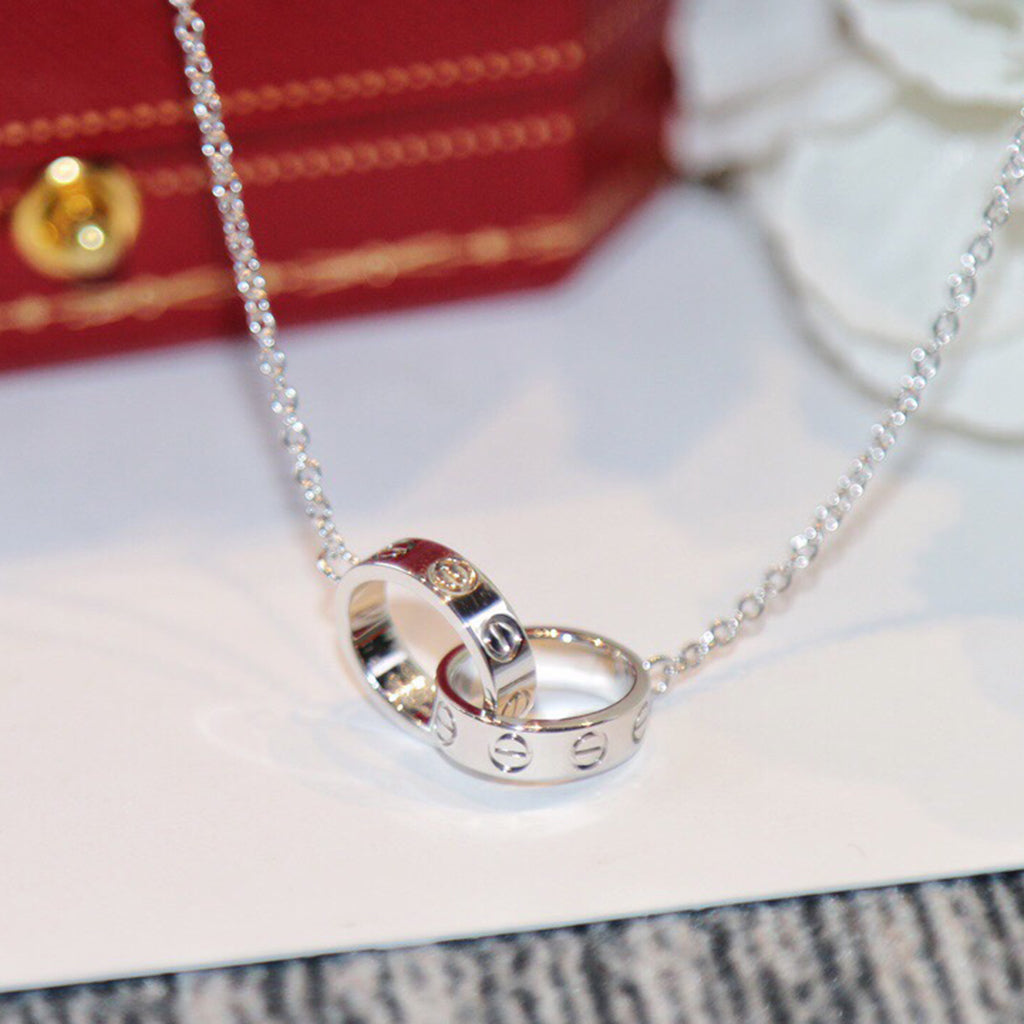 [ELAN LUXE]LOVE DOUBLE RING NECKLACE