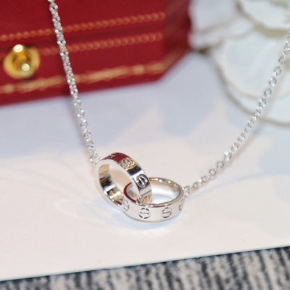 [ELAN LUXE]LOVE DOUBLE RING NECKLACE