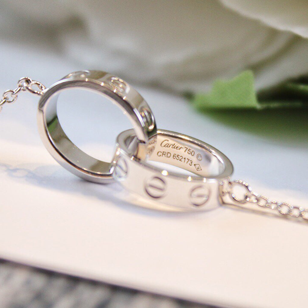 [ELAN LUXE]LOVE DOUBLE RING NECKLACE