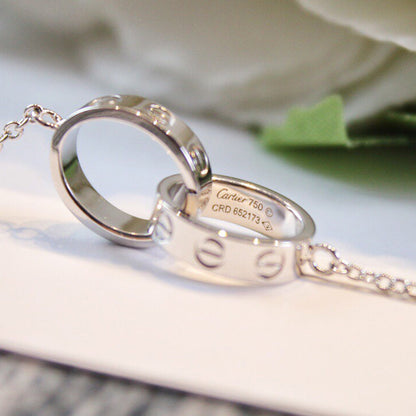 [ELAN LUXE]LOVE DOUBLE RING NECKLACE