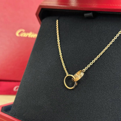 [ELAN LUXE]LOVE DOUBLE RING NECKLACE