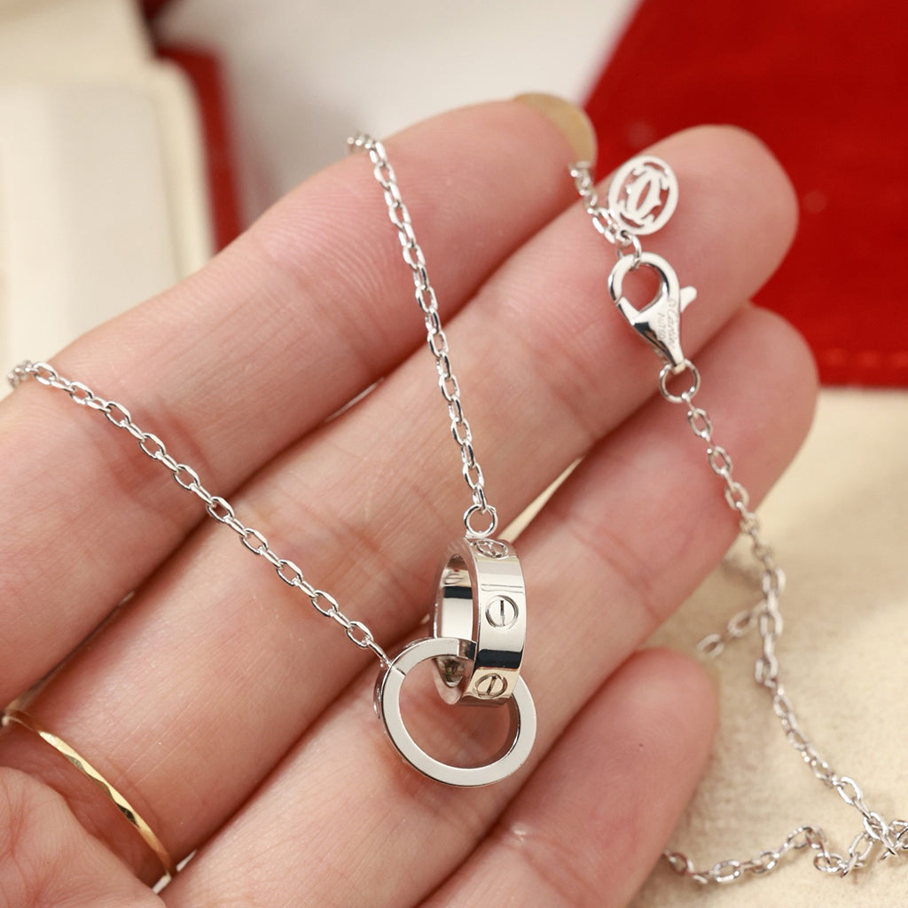 [ELAN LUXE]LOVE DOUBLE RING NECKLACE