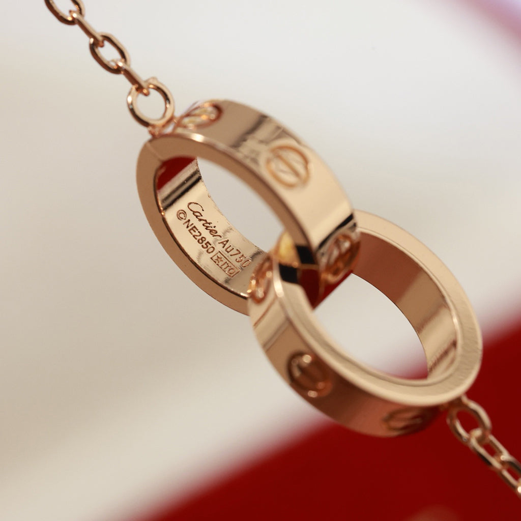[ELAN LUXE]LOVE DOUBLE RING NECKLACE