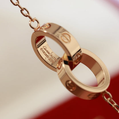 [ELAN LUXE]LOVE DOUBLE RING NECKLACE