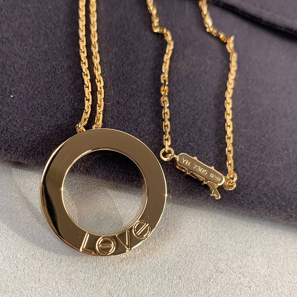 [ELAN LUXE]LOVE NECKLACE 16MM 3 DIAMONDS