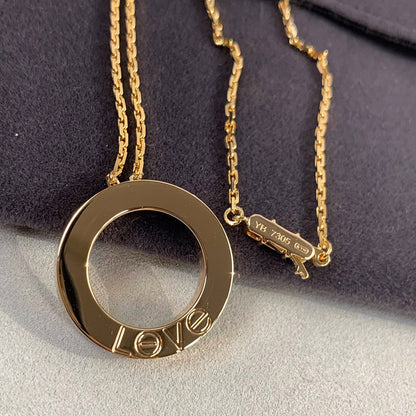 [ELAN LUXE]LOVE NECKLACE 16MM 3 DIAMONDS