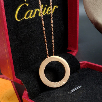 [ELAN LUXE]LOVE NECKLACE 16MM 3 DIAMONDS
