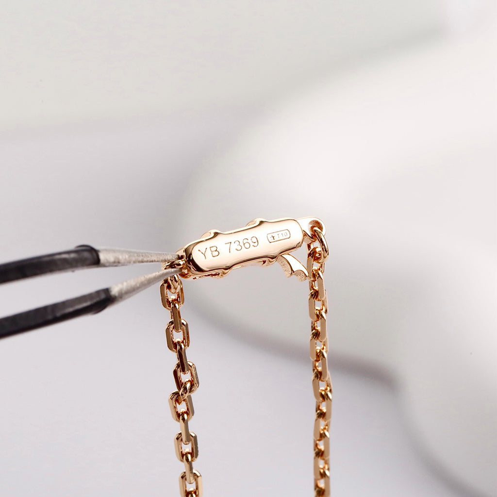 [ELAN LUXE]LOVE NECKLACE 16MM  FULL DIAMOND