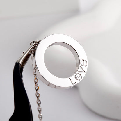 [ELAN LUXE]LOVE NECKLACE 16MM  FULL DIAMOND