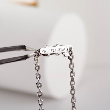 [ELAN LUXE]LOVE NECKLACE 16MM  FULL DIAMOND