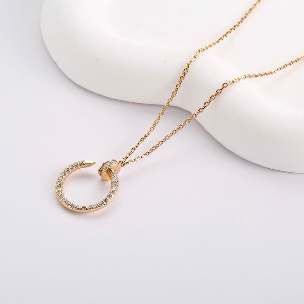 [ELAN LUXE]JUSTE NECKLACE FULL DIAMOND