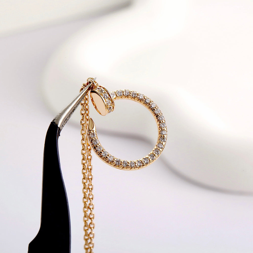 [ELAN LUXE]JUSTE NECKLACE FULL DIAMOND