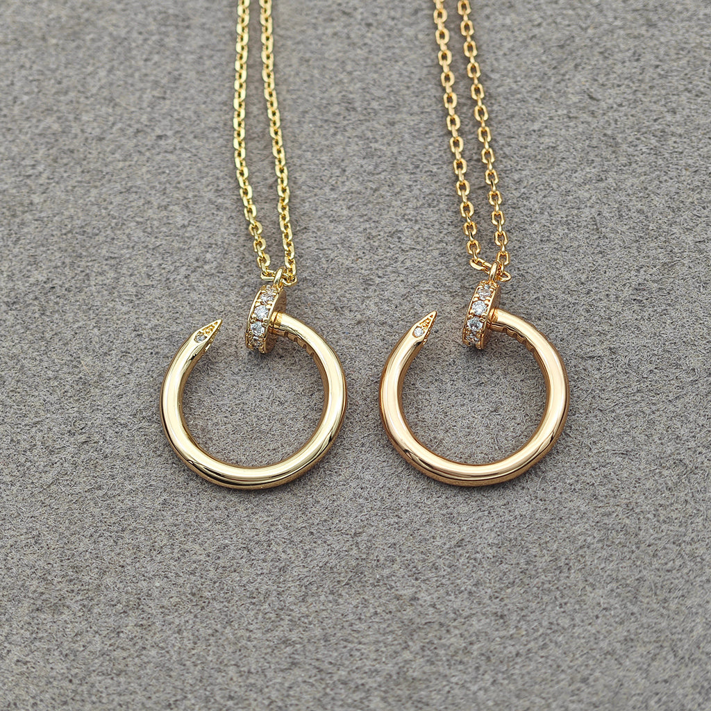 [ELAN LUXE]JUSTE NECKLACE HALF DIAMOND