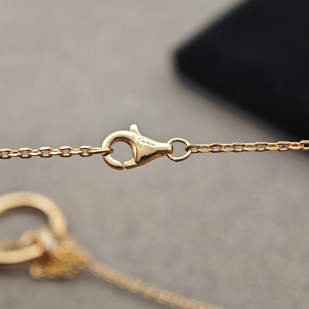 [ELAN LUXE]JUSTE NECKLACE HALF DIAMOND