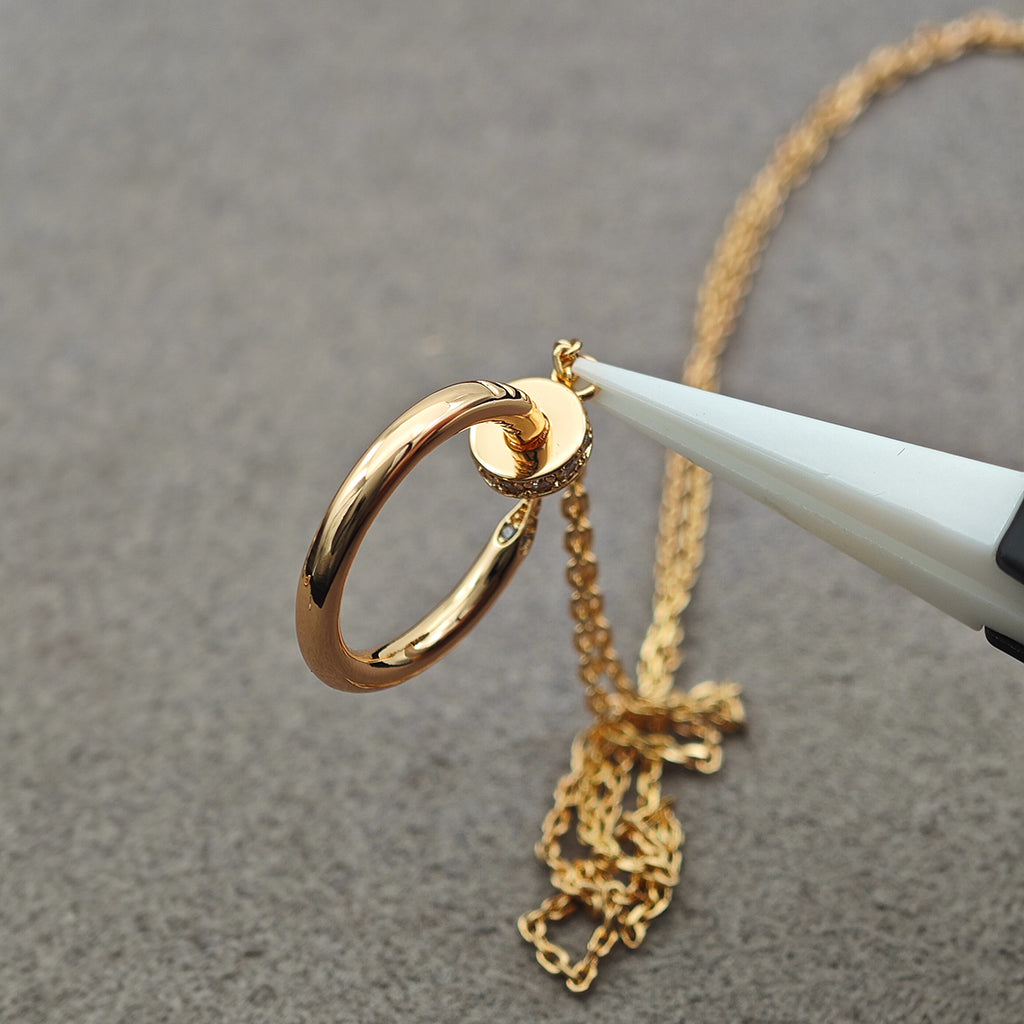 [ELAN LUXE]JUSTE NECKLACE HALF DIAMOND