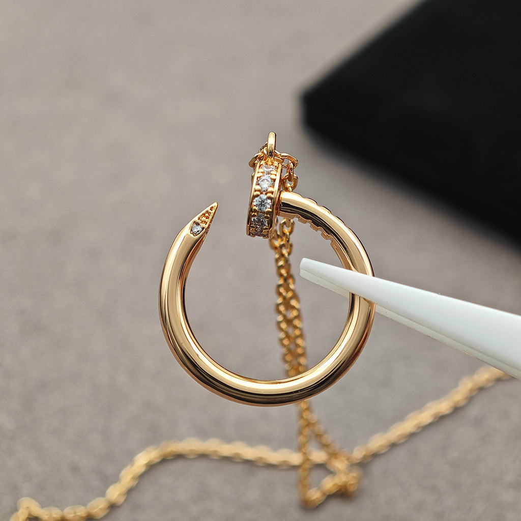[ELAN LUXE]JUSTE NECKLACE HALF DIAMOND