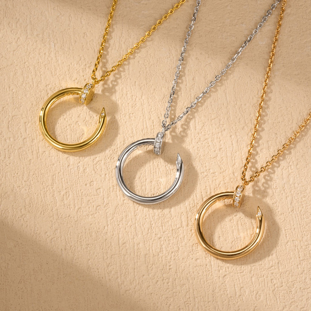 [ELAN LUXE]JUSTE NECKLACE HALF DIAMOND